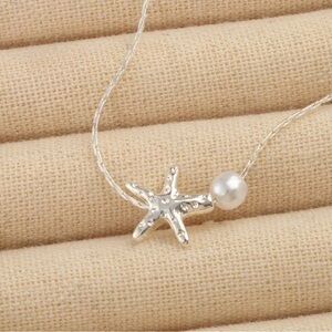 Starfish and Pearl Necklace